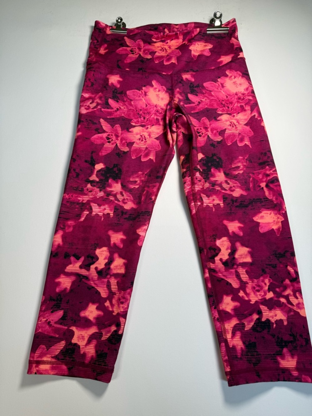 Old Navy Girls' Fuchsia Pink Floral Leggings